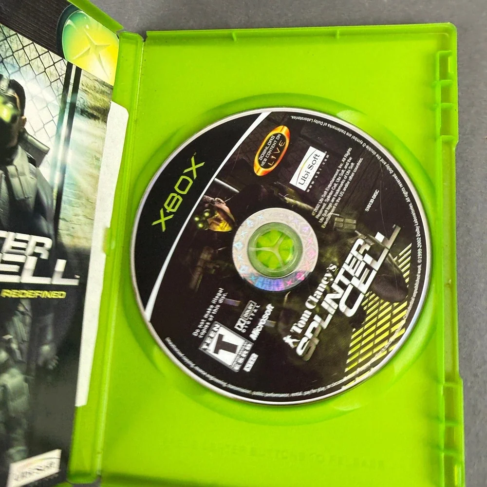Microsoft‎ Xbox Outlaw Golf and Splinter Cell vintage game lot of 2
